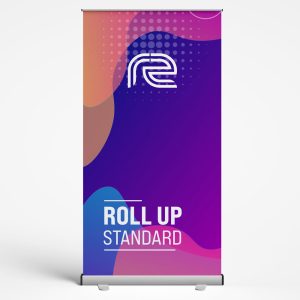 Rollup Standard z wydrukiem Blockout PET z torbą transportową